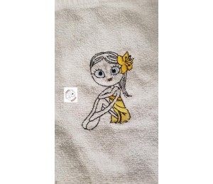 Stickdatei - Beauty Girls - Blume